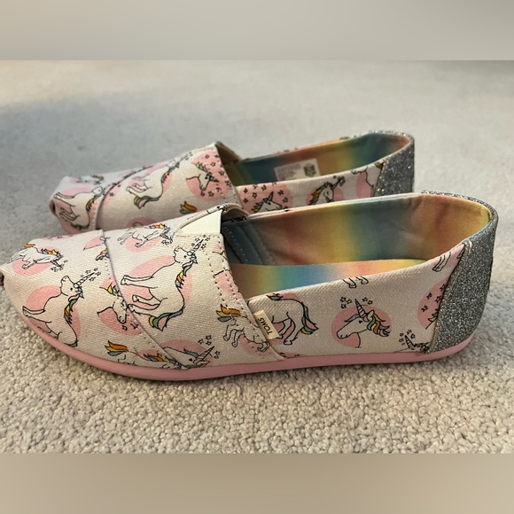 Toms glitter unicorn slip on - Picture 4 of 5